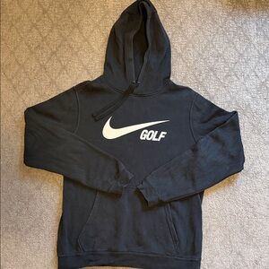 Nike Black Hoodie with White Logo